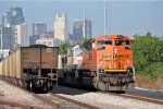 Tied down loaded coal train